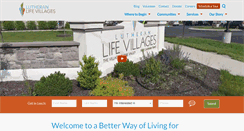 Desktop Screenshot of lutheranlifevillages.org